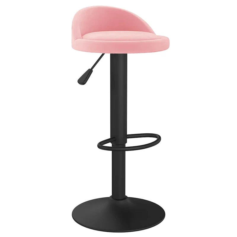 Bar Stool Pink Velvet