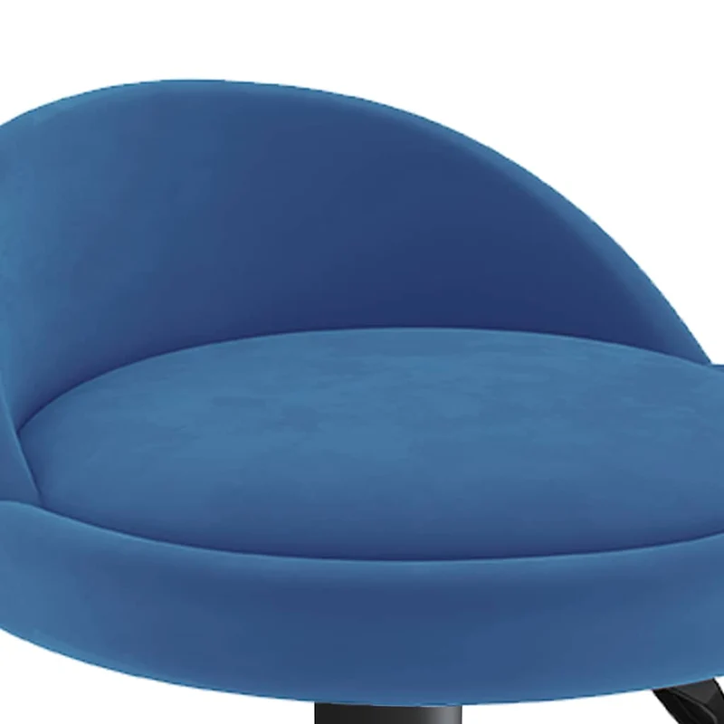 Bar Stool Blue Velvet