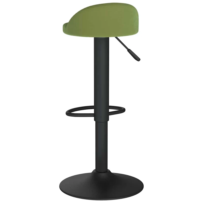 Bar Stools 2 pcs Light Green Velvet
