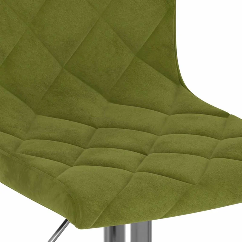 Bar Stools 2 pcs Light Green Velvet