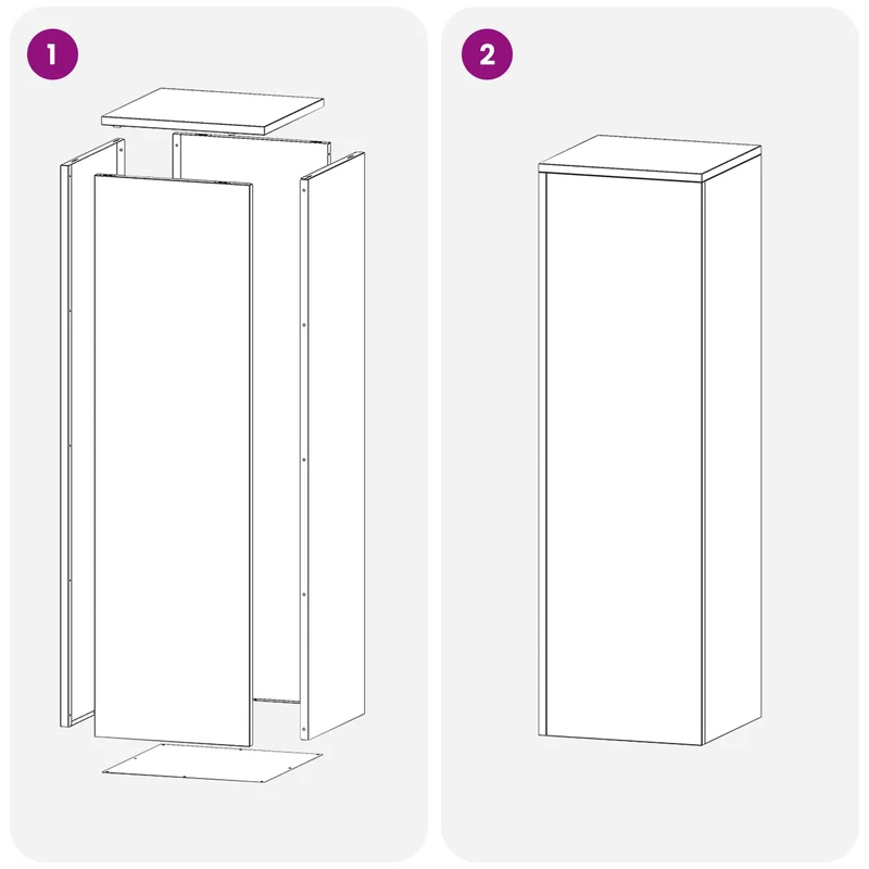 Plant Stand 2 pcs Anthracite 30 x 30 x 100 cm Galvanised Steel