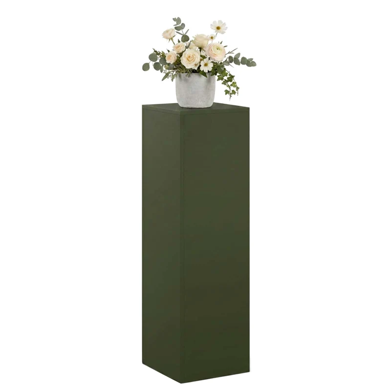 Plant Stand Olive Green 30 x 30 x 100 cm Weathering Steel