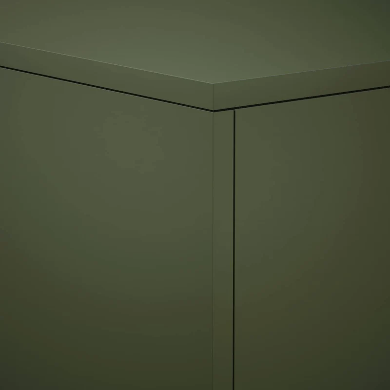 Plant Stand Olive Green 30 x 30 x 100 cm Weathering Steel