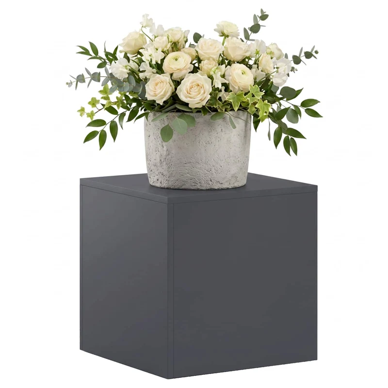 Plant Stand Anthracite 40 x 40 x 40 cm Stainless Steel