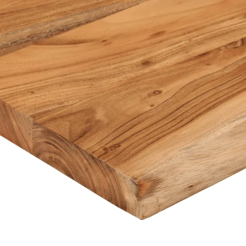 Table Top 100x40x3,8 cm Rectangular Solid Wood Acacia Live Edge
