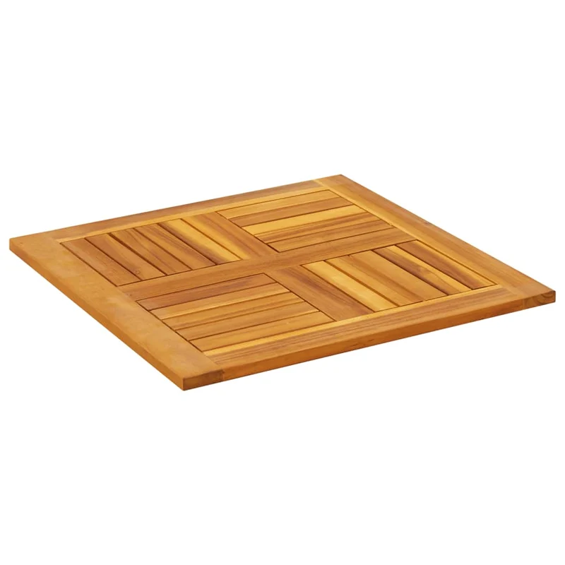 Table Top 60x60x2 cm Square Solid Wood Acacia