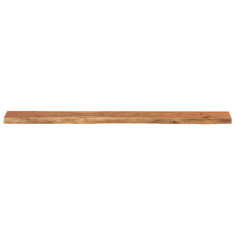 Wall Shelf 160x20x3.8cm Rectangular Solid Wood Acacia Live Edge