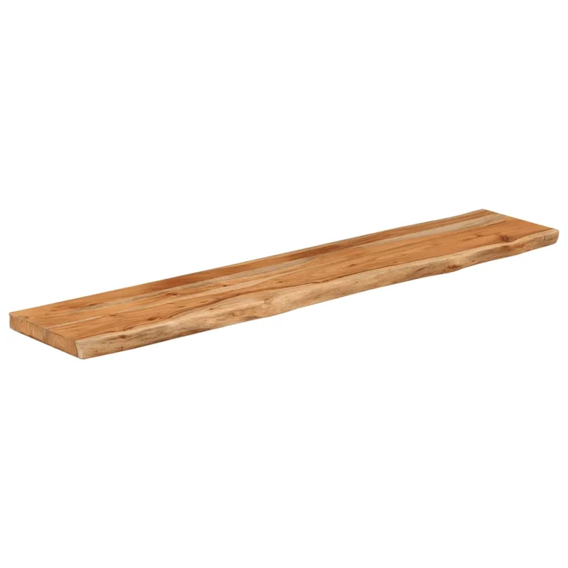 Table Top 140x30x3,8 cm Rectangular Solid Wood Acacia Live Edge