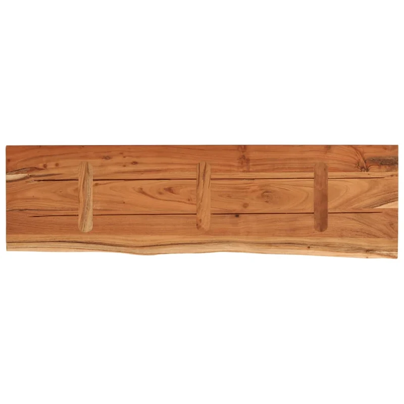 Wall Shelf 90x30x3,8 cm Rectangular Solid Wood Acacia Live Edge