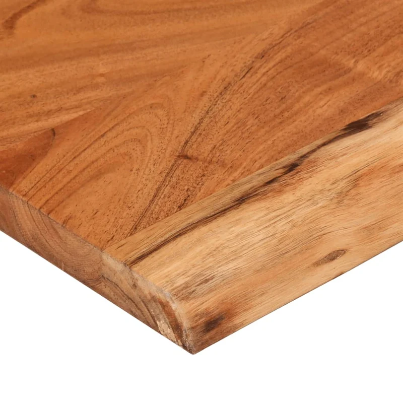 Wall Shelf 90x30x3,8 cm Rectangular Solid Wood Acacia Live Edge