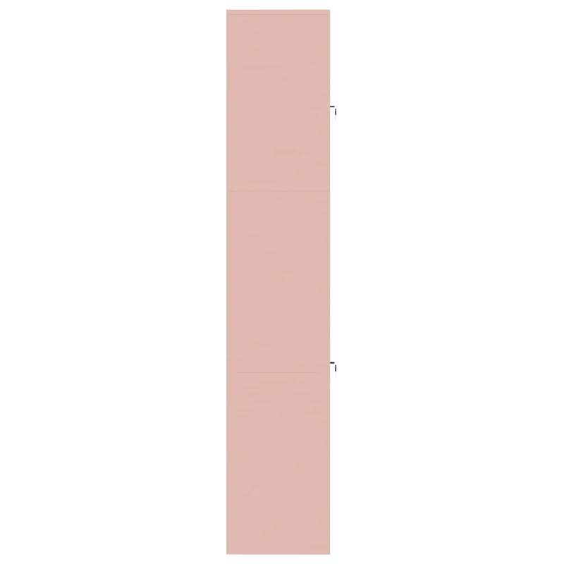 Storage Cabinet 2 pcs Pink 80 x 40 x 210 cm Steel Lockable