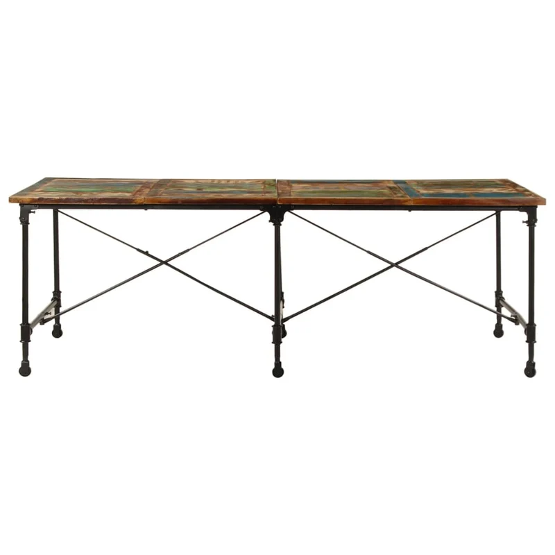 Dining Table 220x90x77 cm Solid Wood Reclaimed