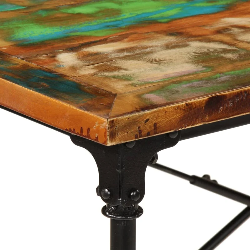 Dining Table 220x90x77 cm Solid Wood Reclaimed