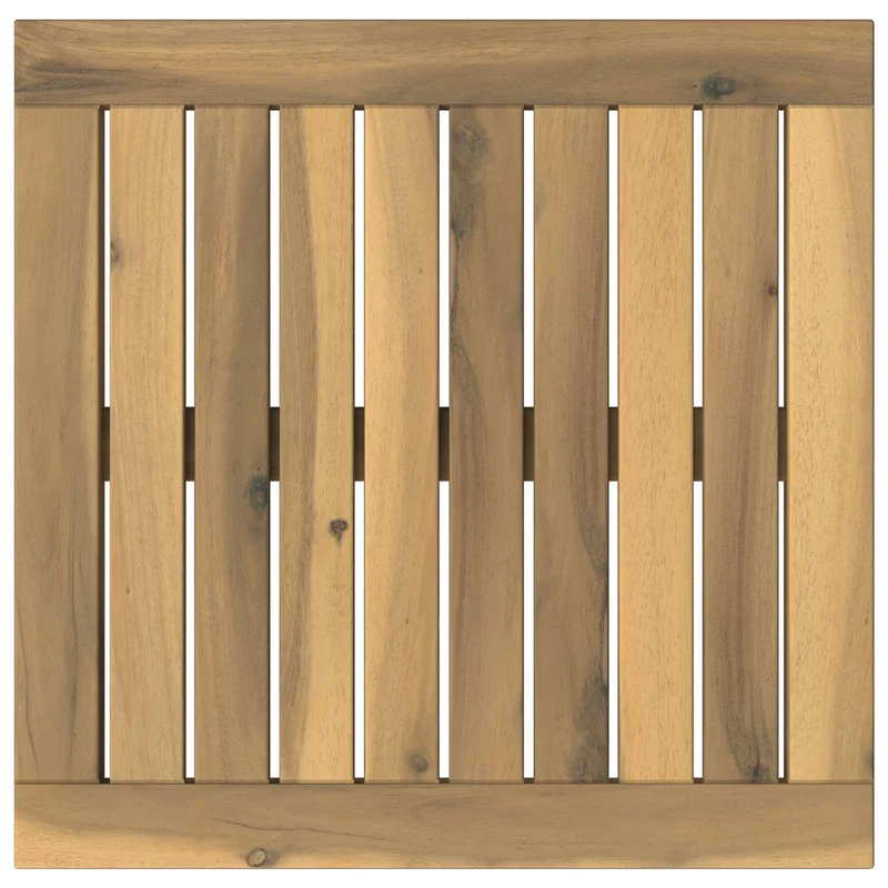 Table Top 40.5 x 40 x 2 cm Rectangular Solid Acacia Wood