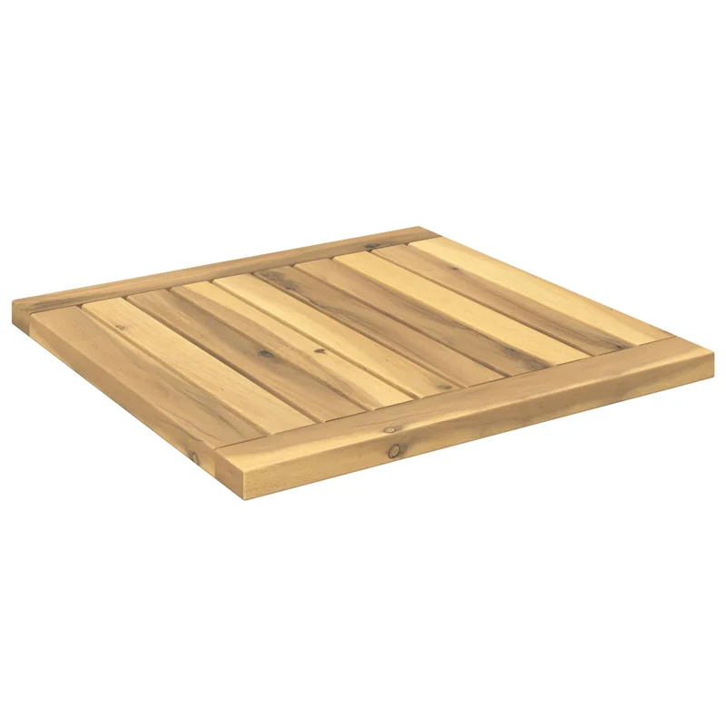Table Top 40.5 x 40 x 2 cm Rectangular Solid Acacia Wood