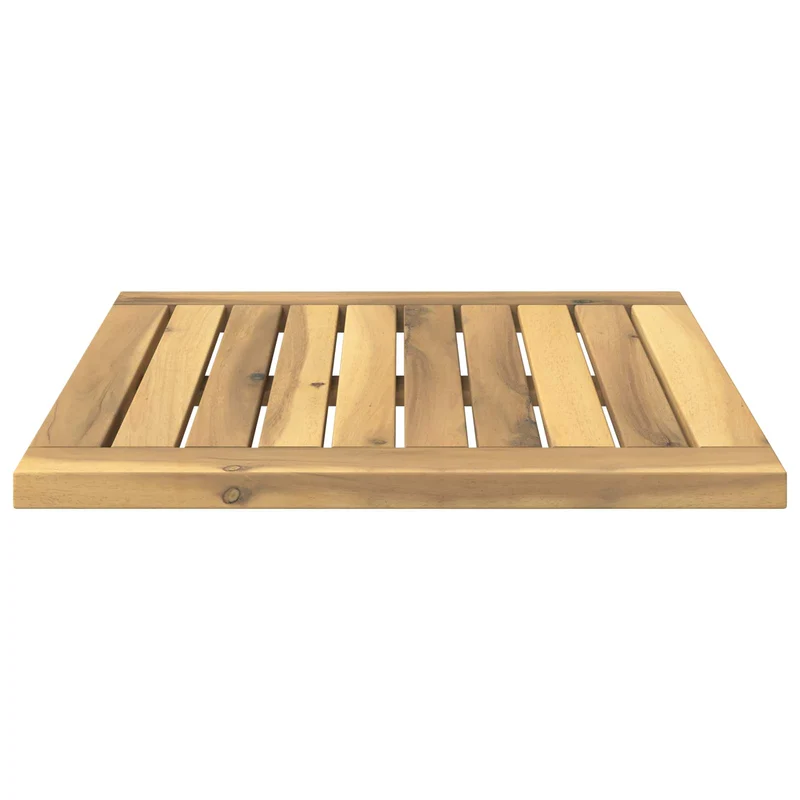 Table Top 40.5 x 40 x 2 cm Rectangular Solid Acacia Wood