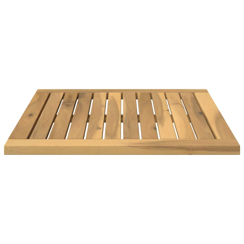 Table Top 48.5 x 49 x 2 cm Rectangular Solid Acacia Wood