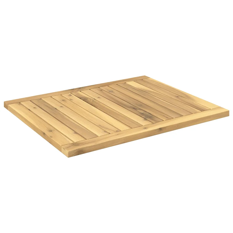 Table Top 60.5 x 49 x 2 cm Rectangular Solid Acacia Wood