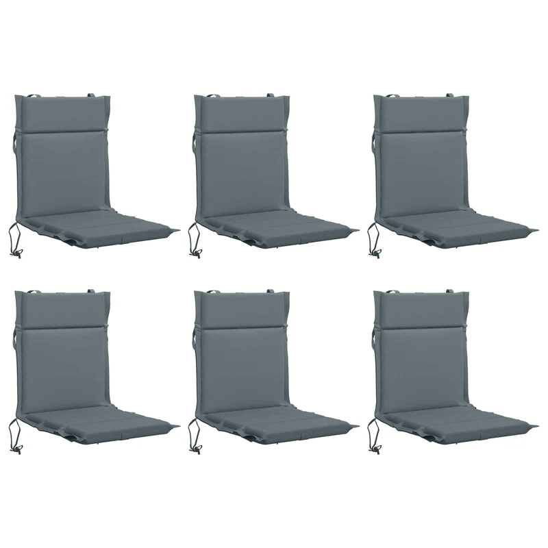 Low Back Chair Cushion GEMERT 6 pcs 100% Polyester Blue