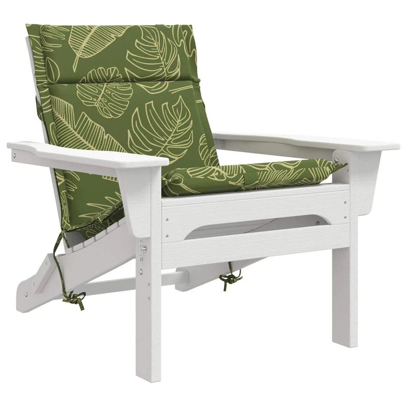 Low Back Chair Cushion GEMERT 6 pcs 100% Polyester Leaf Design