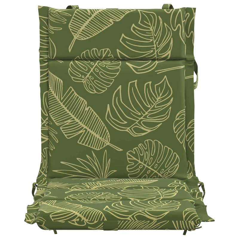 Low Back Chair Cushion GEMERT 6 pcs 100% Polyester Leaf Design