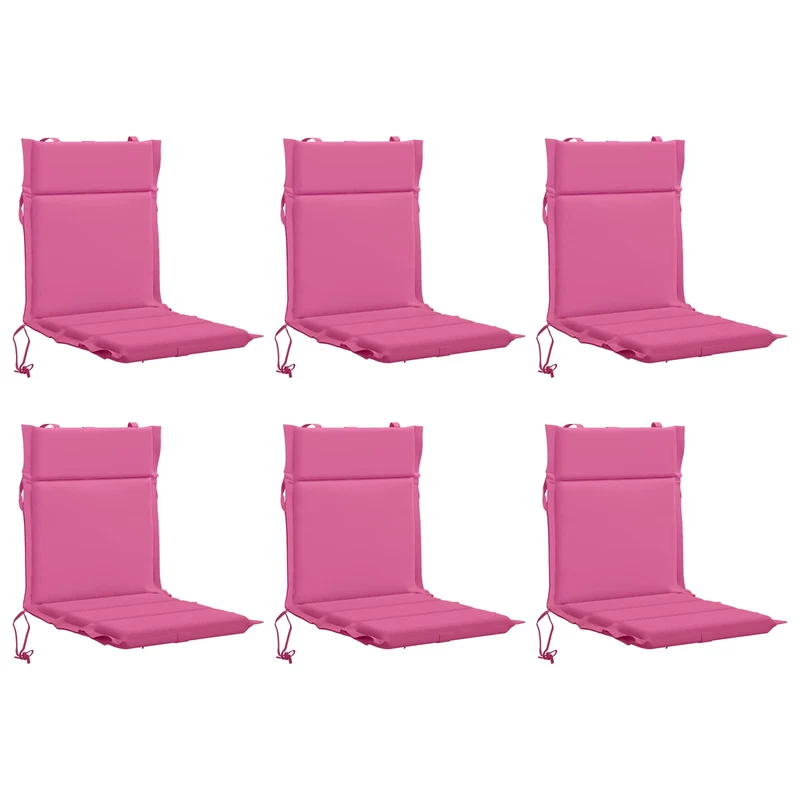 Low Back Chair Cushion GEMERT 6 pcs 100% Polyester Pink