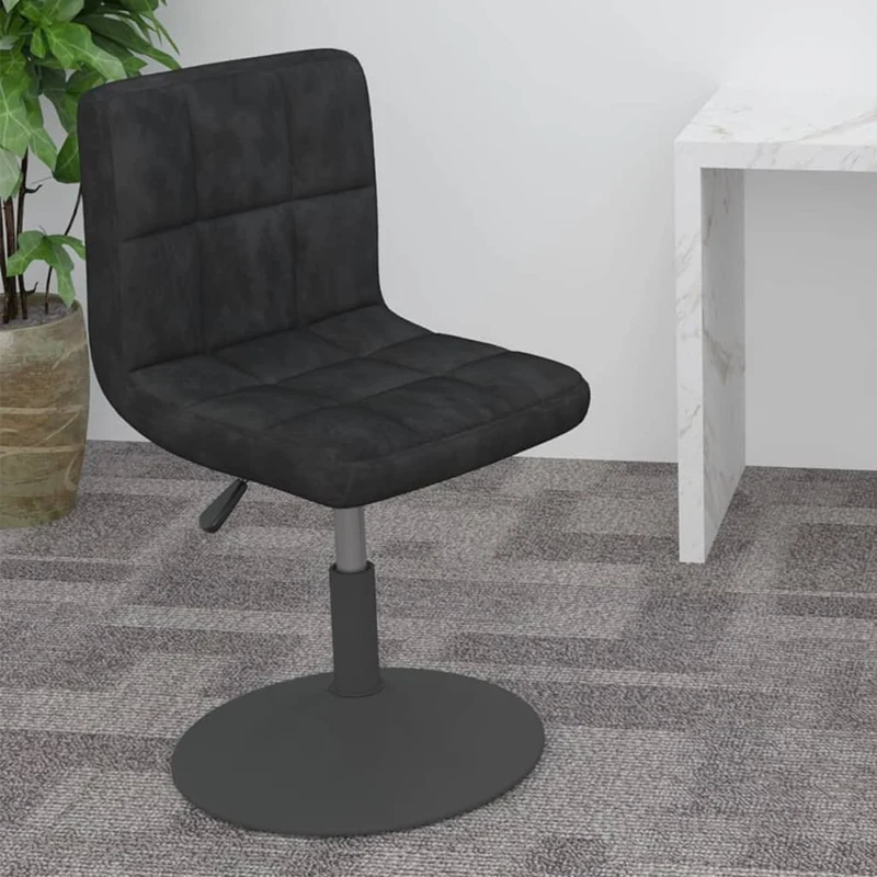 Swivel Bar Stool Black Velvet