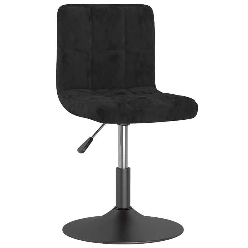 Swivel Bar Stool Black Velvet