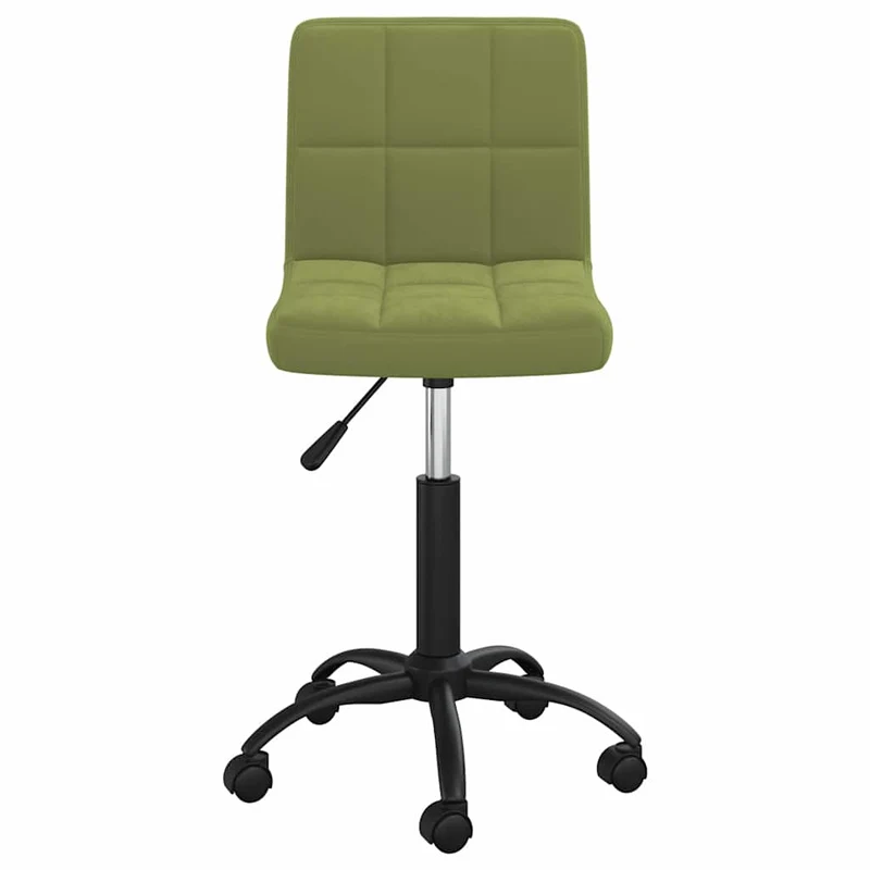 Swivel Office Chair Light Green Velvet
