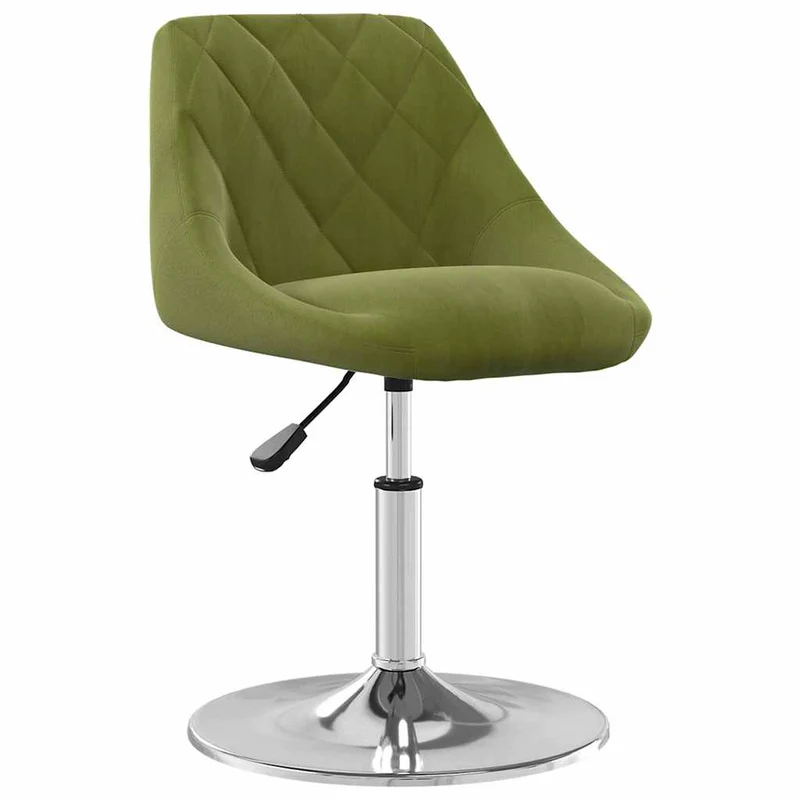 Swivel Dining Chairs 2 pcs Light Green Velvet