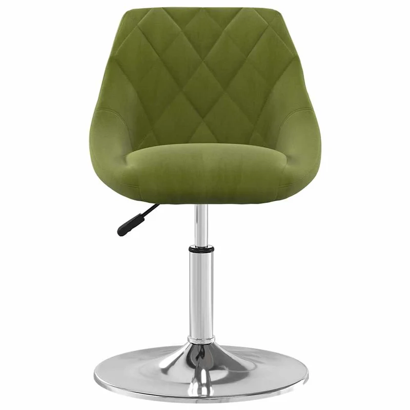 Swivel Dining Chairs 2 pcs Light Green Velvet