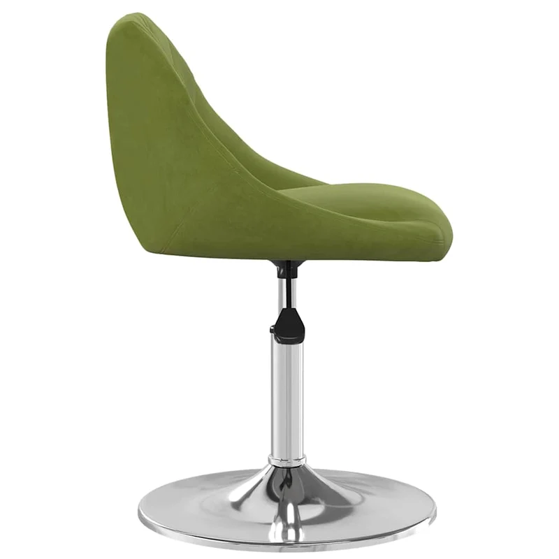 Swivel Dining Chairs 2 pcs Light Green Velvet