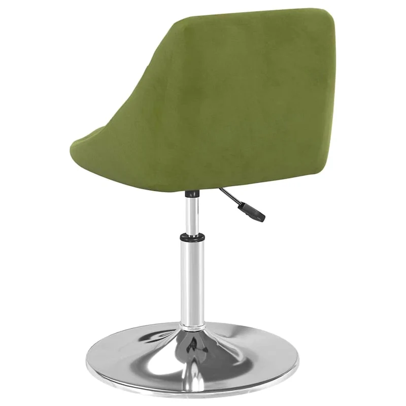 Swivel Dining Chairs 2 pcs Light Green Velvet