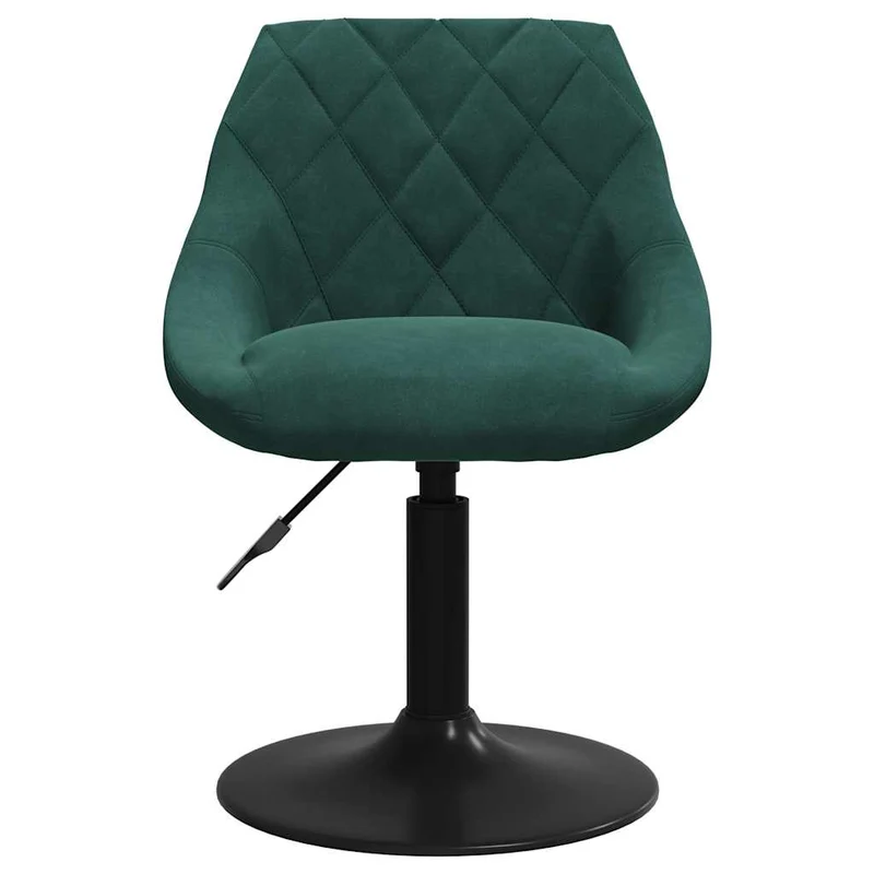 Bar Stool Dark Green Velvet
