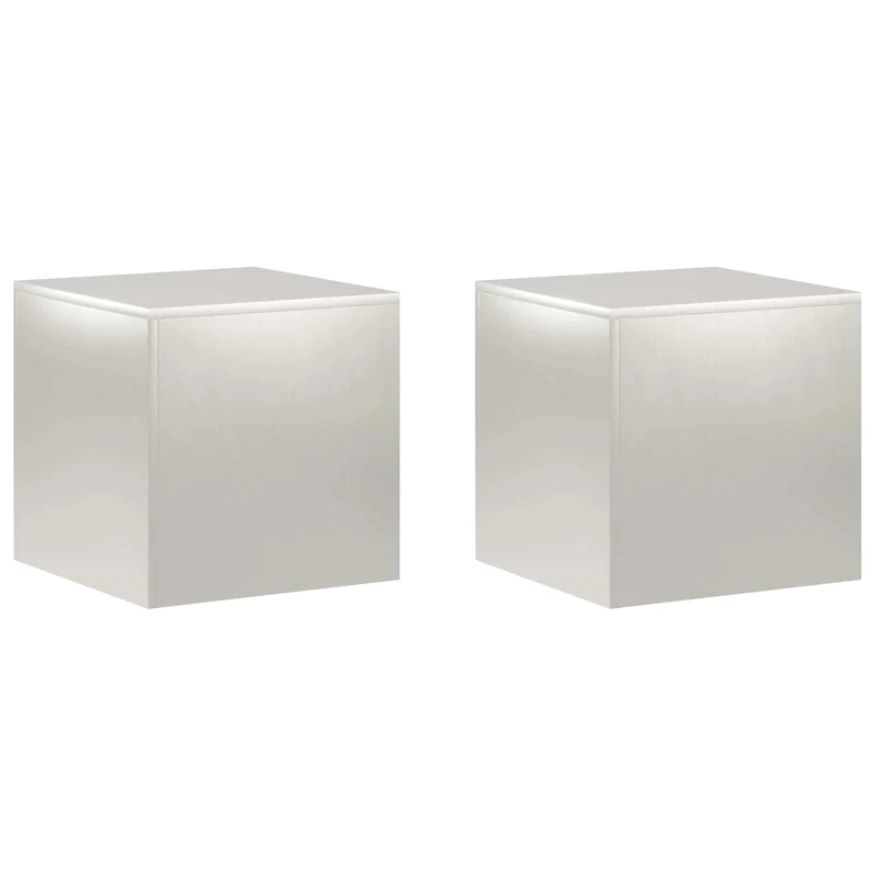 Plant Stand 2 pcs Silver 40 x 40 x 40 cm Steel