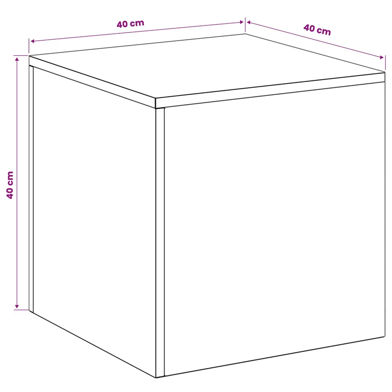 Plant Stand Silver 40 x 40 x 40 cm Steel