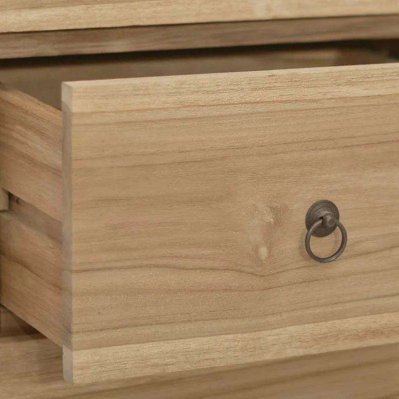 340740 vidaXL Chest of Drawers 55x30x90 cm Solid Wood Teak