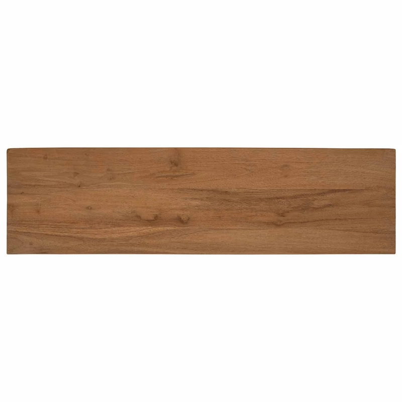 TV Cabinet 110 x 30 x 35 cm Natural Solid Teak Wood