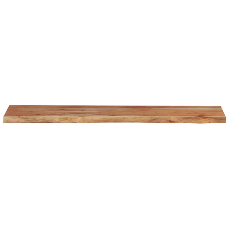 Wall Shelf 120x20x3.8cm Rectangular Solid Wood Acacia Live Edge
