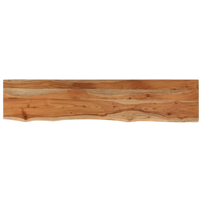 Table Top 180x30x3,8 cm Rectangular Solid Wood Acacia Live Edge