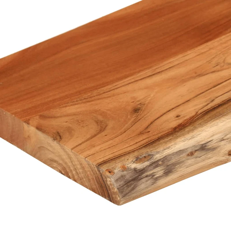 Table Top 160x40x3,8 cm Rectangular Solid Wood Acacia Live Edge