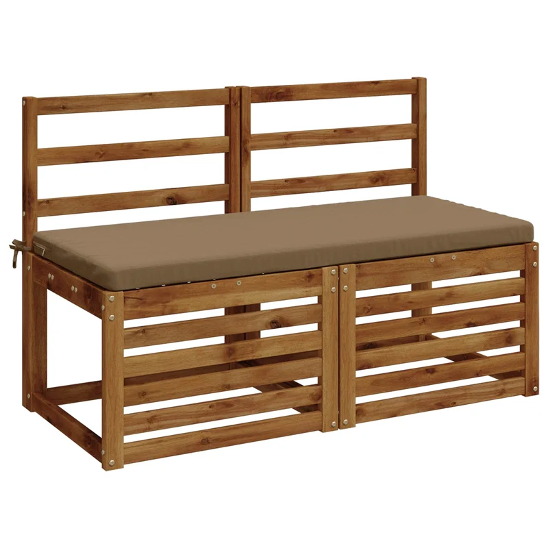 Bench Cushion SOEST 100% Polyester Taupe 110 x 50 x 5 cm