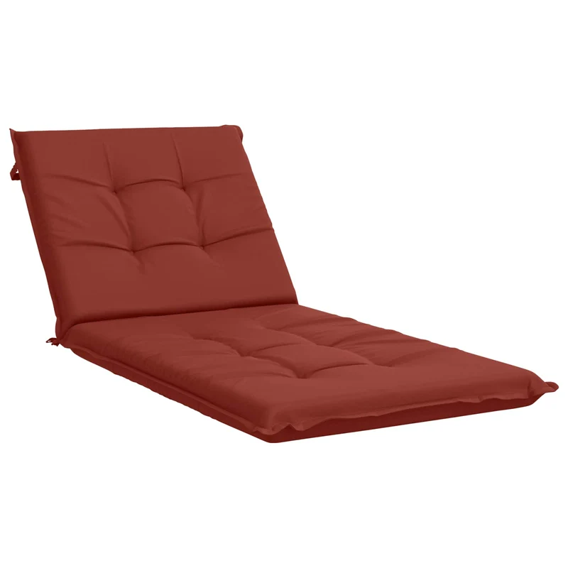 Sunlounger Cushion GEMERT 100% Polyester Red 190 x 80 x 9 cm