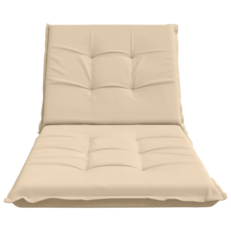 Sunlounger Cushion GEMERT 100% Polyester Cream 190 x 80 x 9 cm