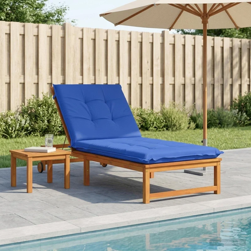 Sunlounger Cushion GEMERT 100% Polyester Royal Blue