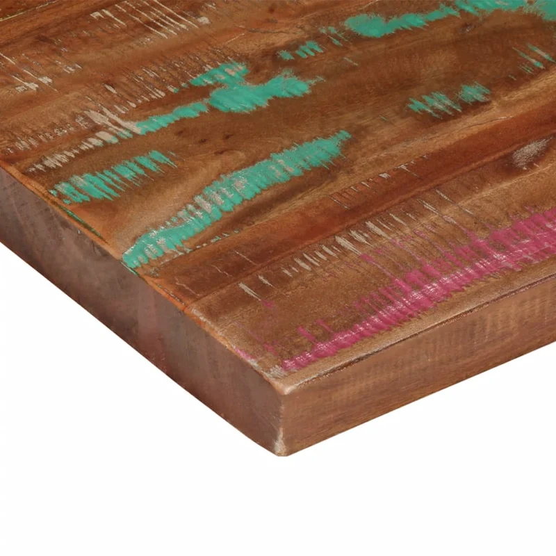 Table Top 100x80x3,8 cm Rectangular Solid Wood Reclaimed