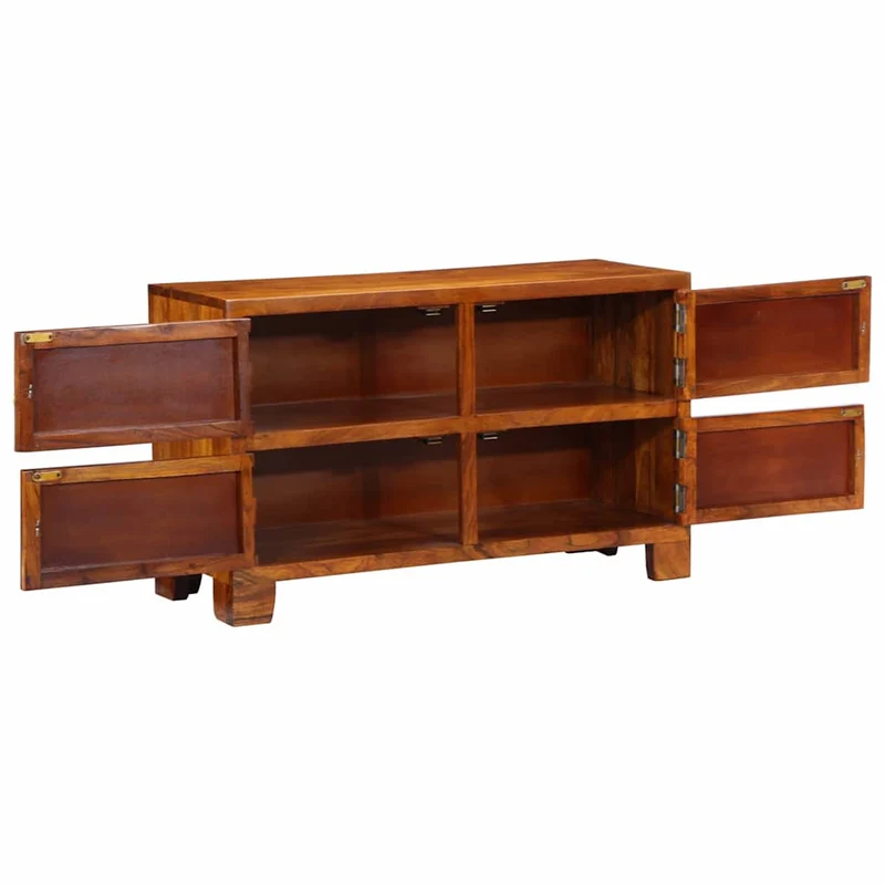 Shoe Cabinet 90 x 35 x 55 cm Solid Acacia Wood Brown