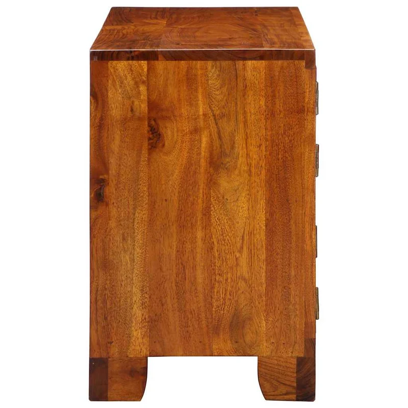 Shoe Cabinet 90 x 35 x 55 cm Solid Acacia Wood Brown