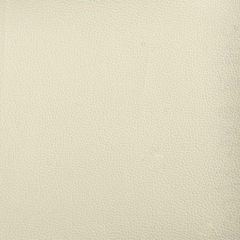 Reclining Office Chair Cream Faux Leather