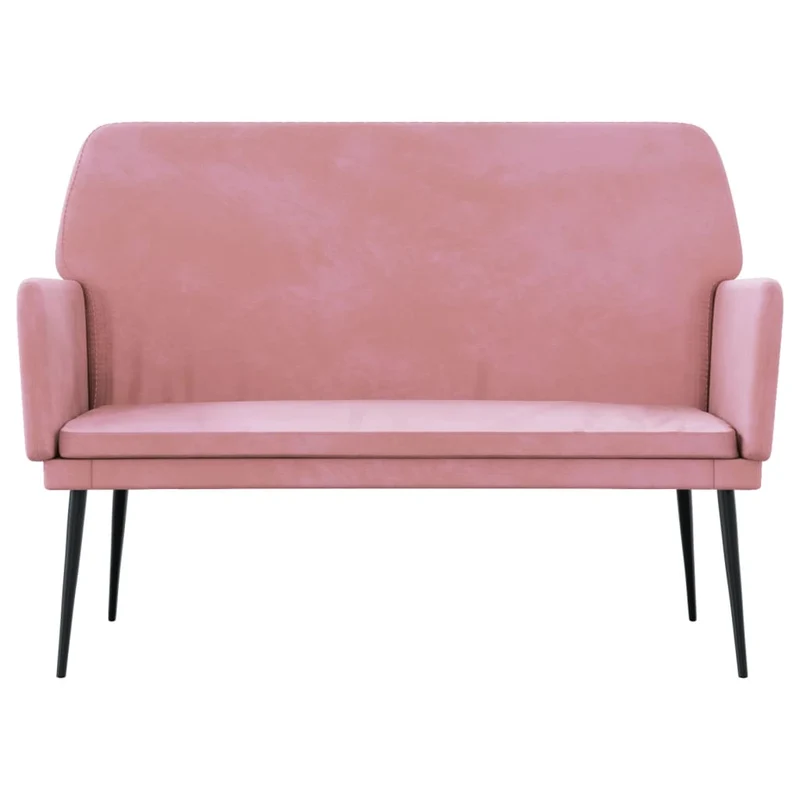 Bench Pink 108x79x79 cm Velvet